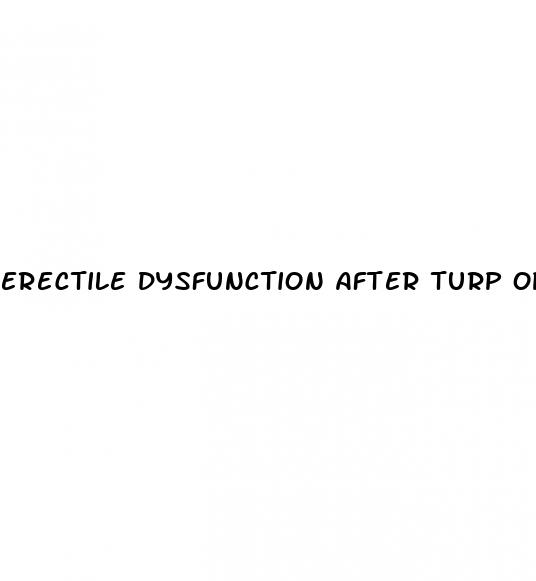erectile dysfunction after turp operation