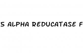 5 alpha reducatase for erectile dysfunction