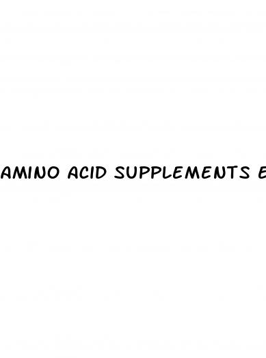 amino acid supplements erectile dysfunction