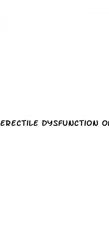 erectile dysfunction of organic origin