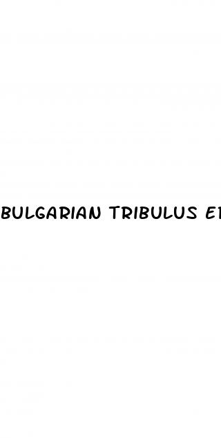 bulgarian tribulus erectile dysfunction