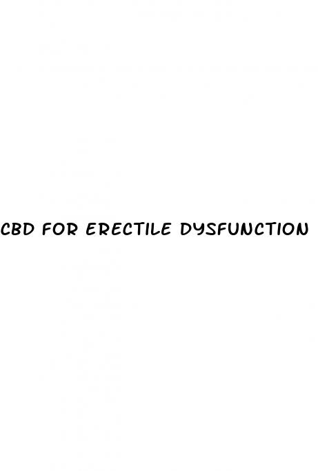 cbd for erectile dysfunction