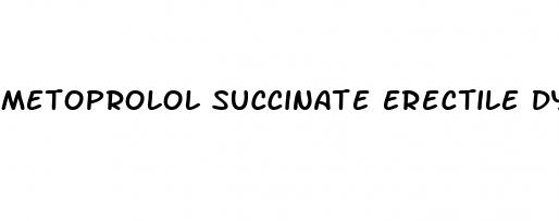 metoprolol succinate erectile dysfunction