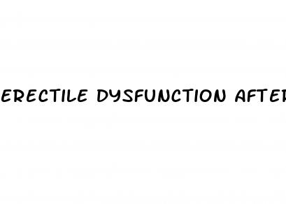 erectile dysfunction after orchectomy