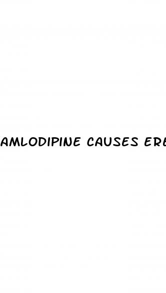 amlodipine causes erectile dysfunction