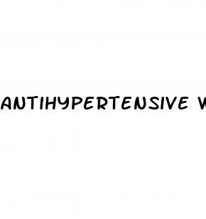 antihypertensive with least erectile dysfunction