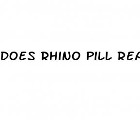 does rhino pill really work