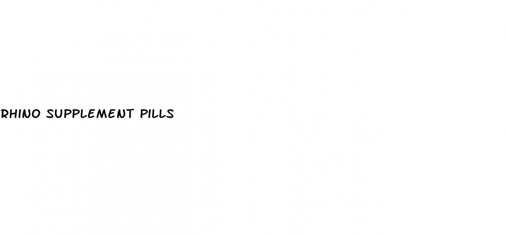 rhino supplement pills