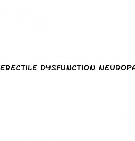 erectile dysfunction neuropathy
