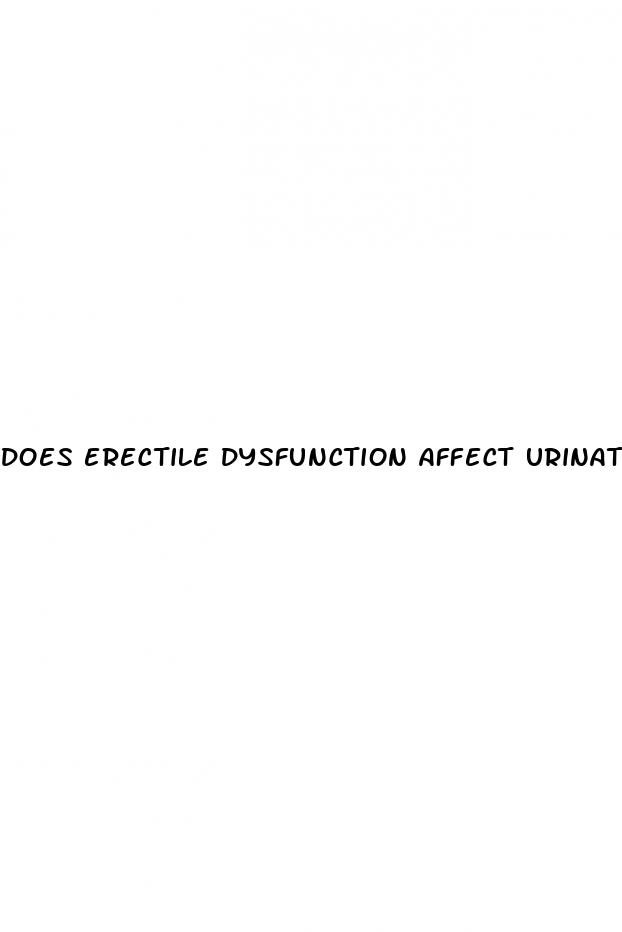 does erectile dysfunction affect urination