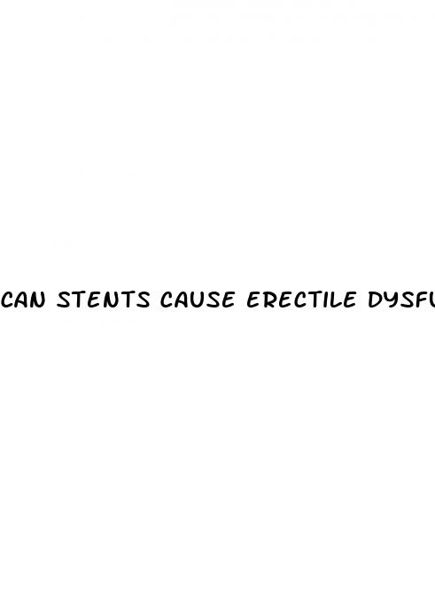 can stents cause erectile dysfunction