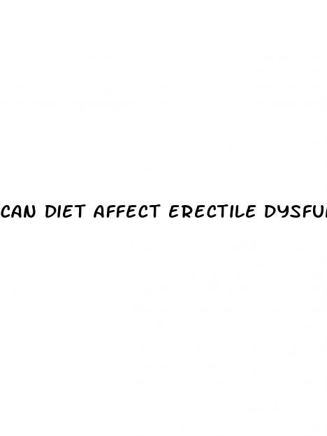 can diet affect erectile dysfunction