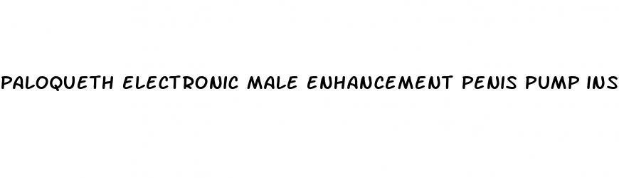 paloqueth electronic male enhancement penis pump instructions