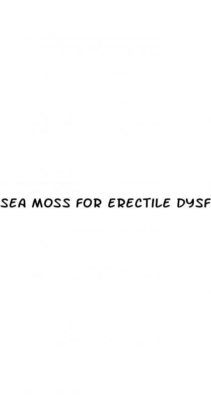 sea moss for erectile dysfunction