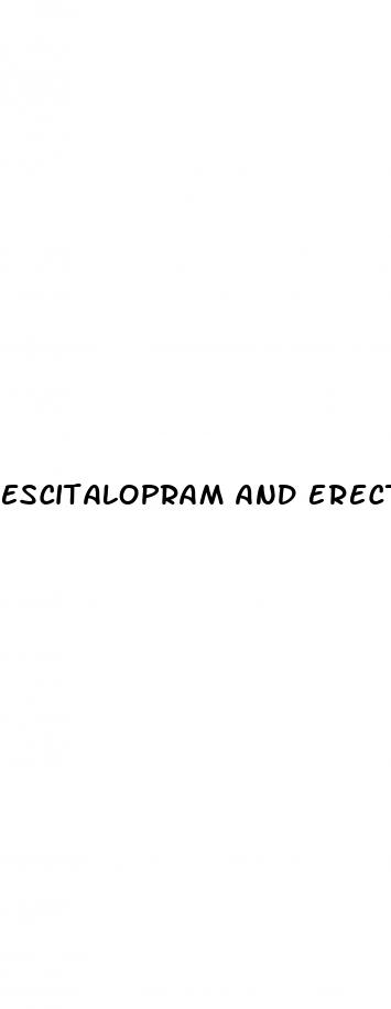 escitalopram and erectile dysfunction