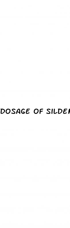 dosage of sildenafil for erectile dysfunction