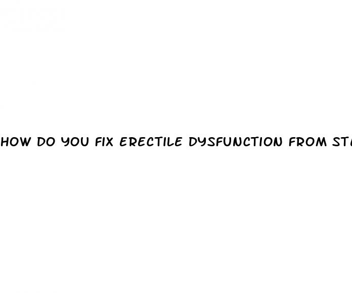 how do you fix erectile dysfunction from steroids
