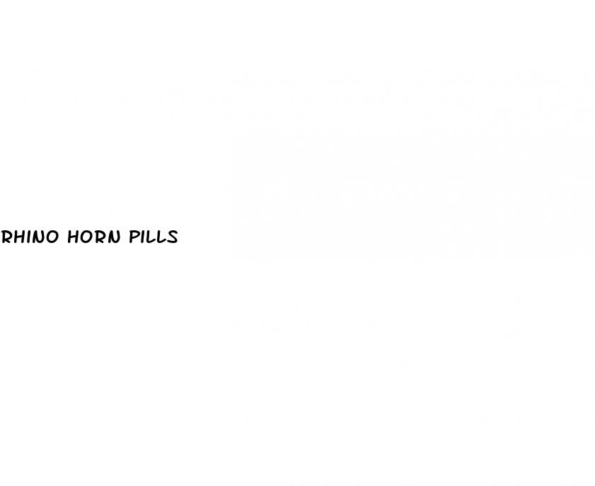 rhino horn pills