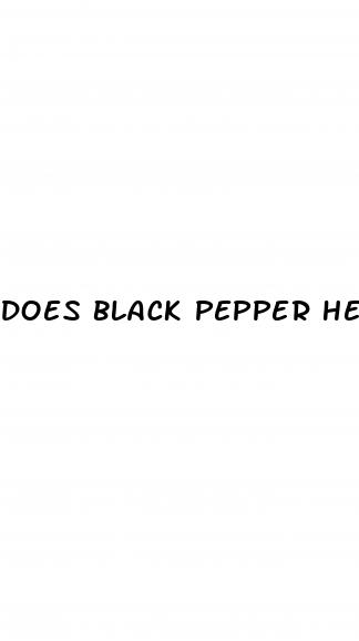does black pepper help with erectile dysfunction