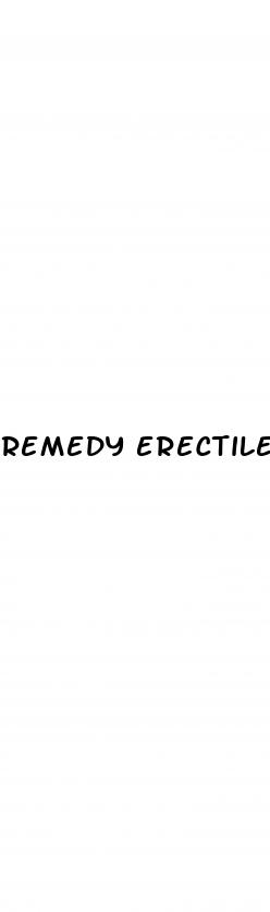 remedy erectile dysfunction