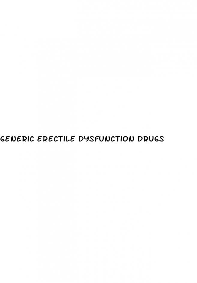 generic erectile dysfunction drugs