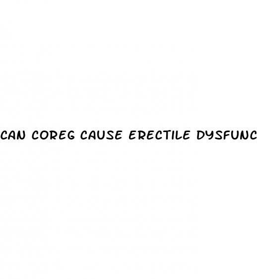 can coreg cause erectile dysfunction