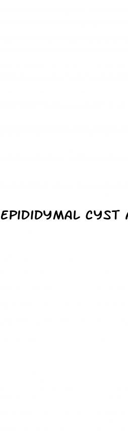 epididymal cyst and erectile dysfunction