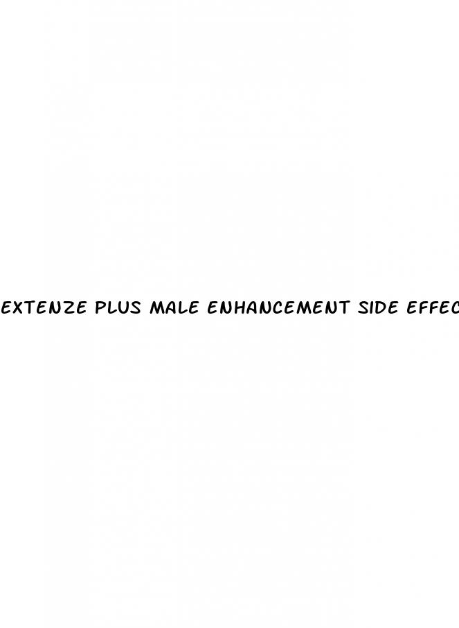 extenze plus male enhancement side effects
