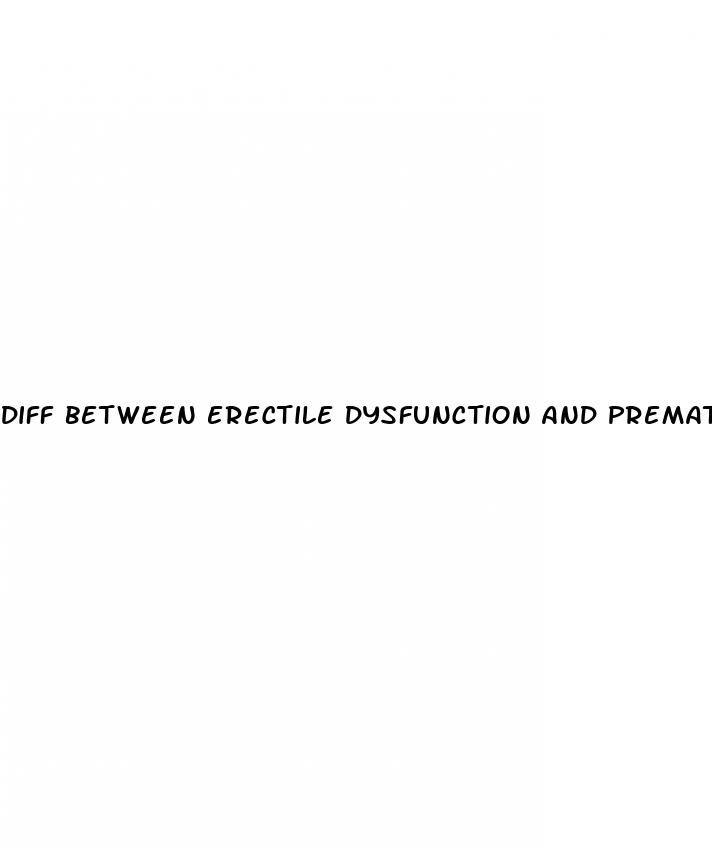 diff between erectile dysfunction and premature ejaculation