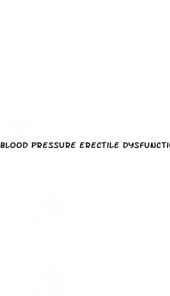 blood pressure erectile dysfunction supplement