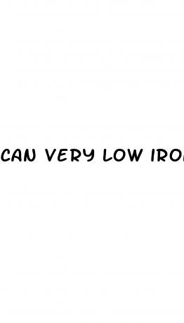 can very low iron cause erectile dysfunction