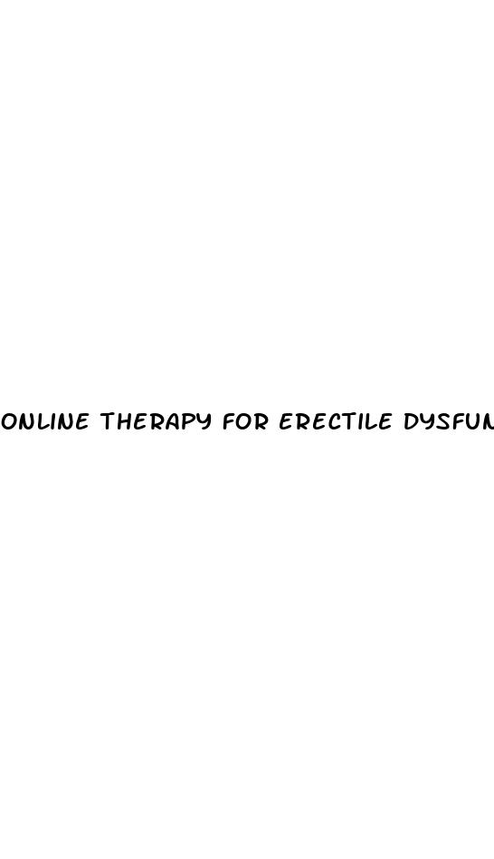 online therapy for erectile dysfunction