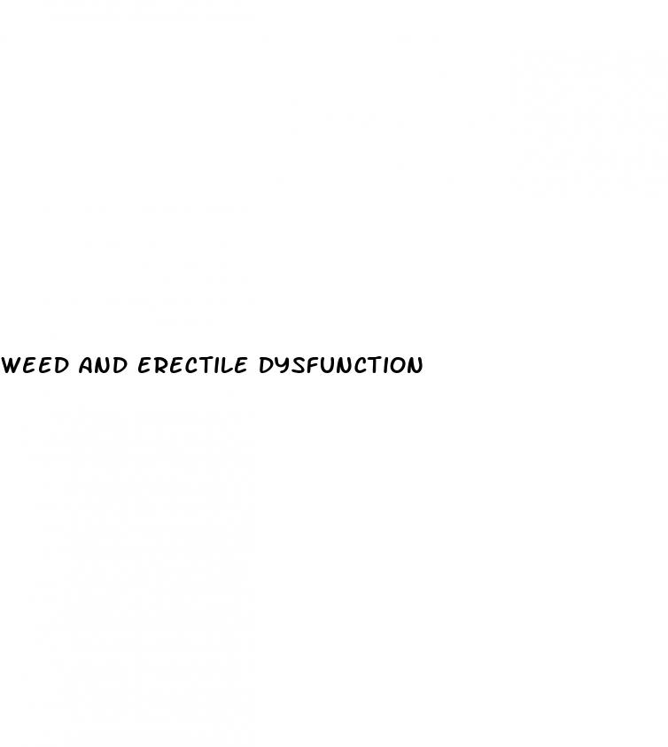 weed and erectile dysfunction