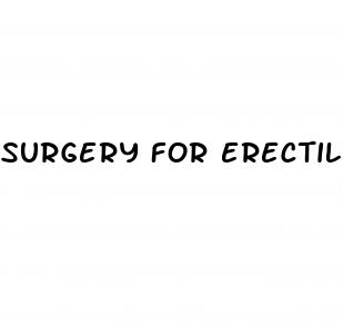 surgery for erectile dysfunction