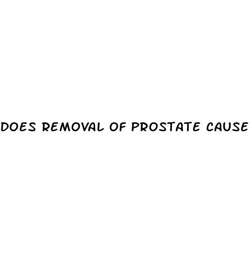 does removal of prostate cause erectile dysfunction
