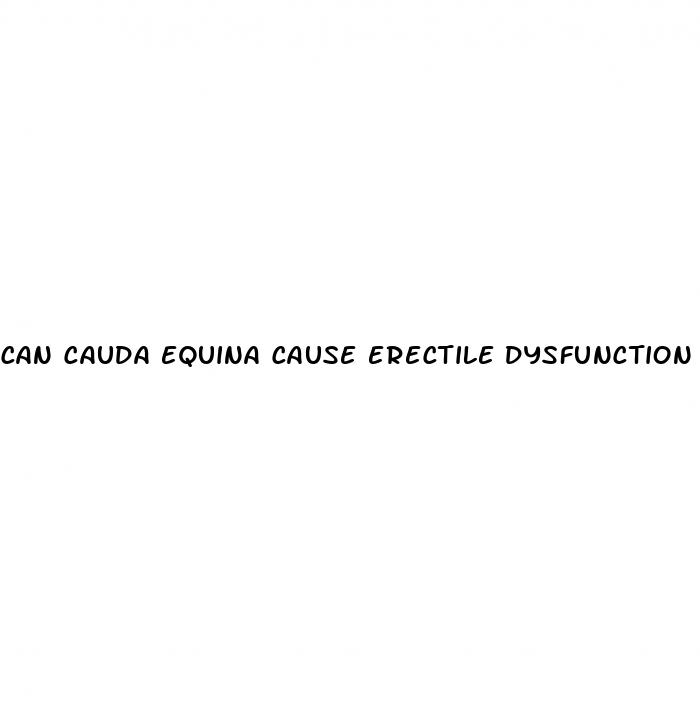 can cauda equina cause erectile dysfunction