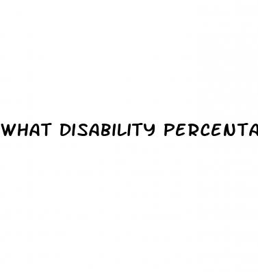 what disability percentage is erectile dysfunction