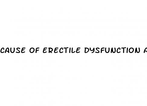 cause of erectile dysfunction after prostatectomy