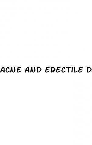 acne and erectile dysfunction