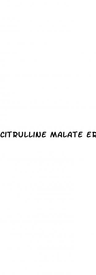 citrulline malate erectile dysfunction