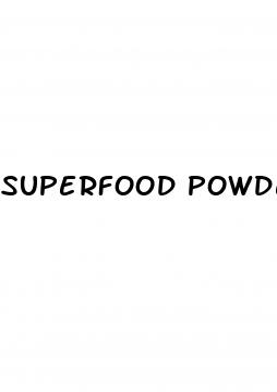 superfood powder male enhancement