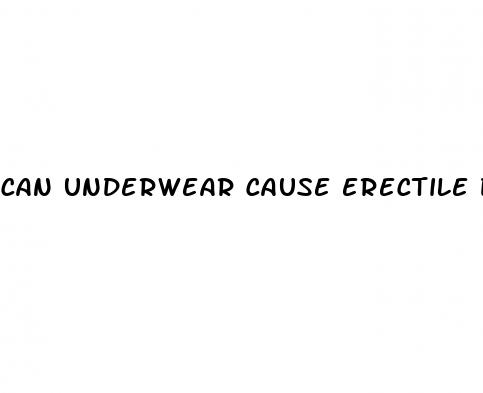 can underwear cause erectile dysfunction
