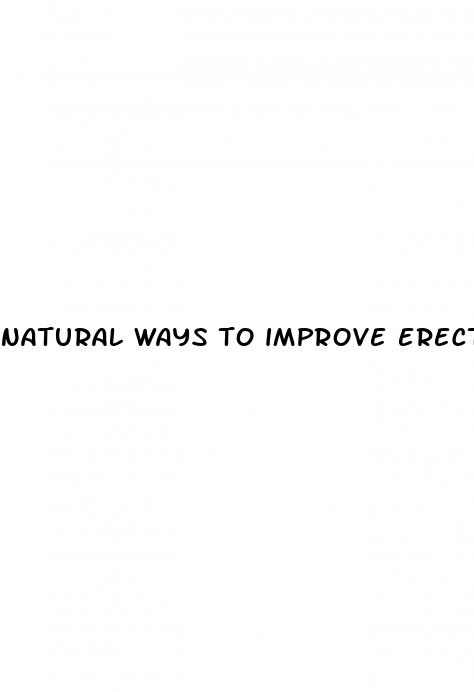 natural ways to improve erectile dysfunction