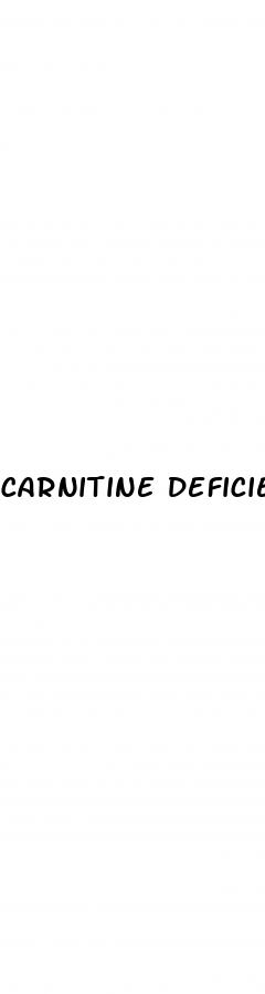 carnitine deficiency erectile dysfunction