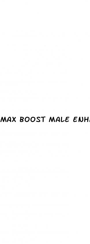 max boost male enhancement