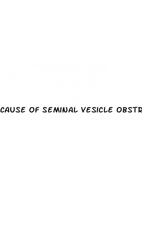 cause of seminal vesicle obstruction and erectile dysfunction