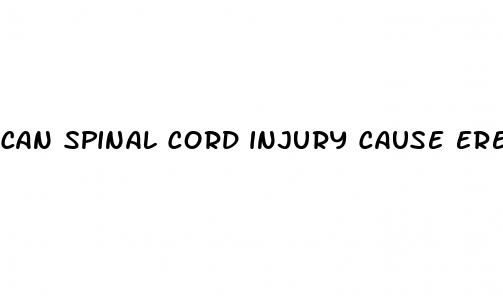 can spinal cord injury cause erectile dysfunction