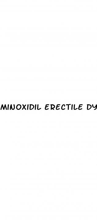 minoxidil erectile dysfunction side effects