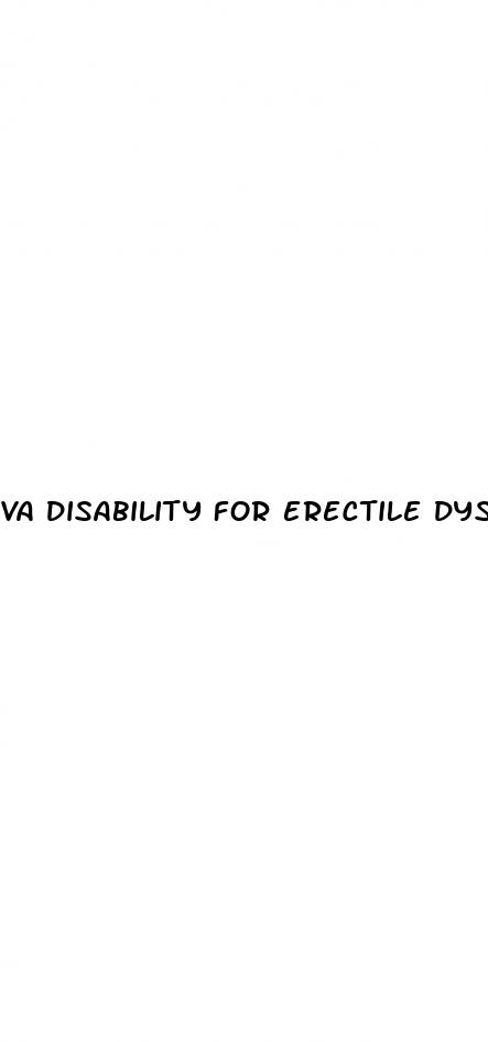 va disability for erectile dysfunction