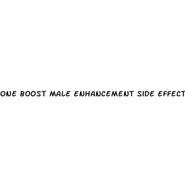 one boost male enhancement side effects
